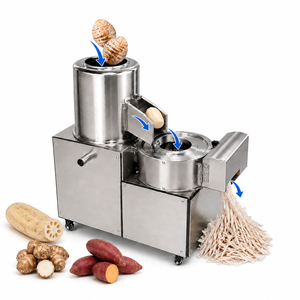 Machine <span class=keywords><strong>électrique</strong></span> <span class=keywords><strong>de</strong></span> lavage, épluchage et dé<span class=keywords><strong>coupe</strong></span> pour pommes <span class=keywords><strong>de</strong></span> <span class=keywords><strong>terre</strong></span>, manioc, yucca, taro, pour la production <span class=keywords><strong>de</strong></span> chips, frites, tranches, julienne et la transformation des légumes racineux - Product Image 4