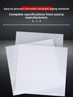 Panneau de séparation rigide en plastique PP blanc, panneau imperméable, modèle de panneau PP 24-12-24, fabrication sur mesure disponible