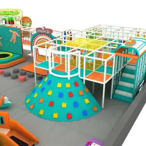 New Design Macaron Theme Children Indoor Park Playground Equipment Commercial Kids Indoor Playground With <b>Trampoline</b> - Product Image 4