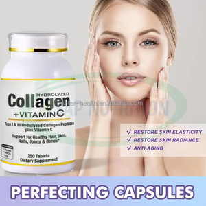 อาหารเสริมคอลลาเจน OEM และแคปซูลคอลลาเจนจากปลาทะเลไฮโดรไลซ์ 500 มก. พร้อมวิตามินซี สำหรับผม ผิว เล็บ และข้อต่อ - Product Image 3