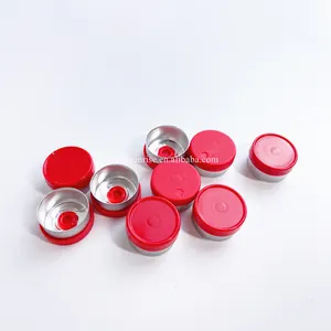 Different color caps vial 13 mm 20mm vial seal cap aluminium plastic vial capping wholesale