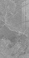 Carreaux de sol et de mur en céramique aspect marbre gris 750x1500mm 10mm d'épaisseur Poli Antidérapant Résistant aux acides Antibactérien Grade 4A