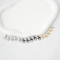 Anneaux de jonction en acier inoxydable 304 plaqué or 18 carats, fermoirs à homard, fournitures de fabrication de bijoux DIY pour bracelet et collier