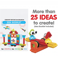 Briques de construction en poils synthétiques grand format, pièces de construction en ABS, ensemble de jeu d'imitation, programme de jouets sous marque privée