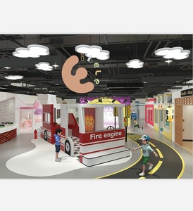 Eibele personnalisé enfants jouent <span class=keywords><strong>café</strong></span> enfant en bas âge jeu de rôle maison enfants mini ville ensemble caserne de pompiers supermarché interactif semblant jouer à des jeux - Product Image 4