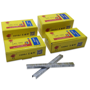 Chiodi a U Lisci in Acciaio Zincato di Grado Industriale 1006J 1008J 1010J 1013J 1016J 1019J 1022J per Pistole ad Aria Compressa, per Mobili - Product Image 1