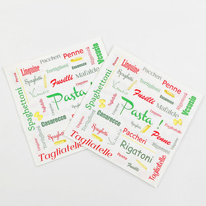Serviettes imprimées, colorées, fraîches, à motifs de dessins animés, artistiques, avec alphabet anglais, et phrases créatives, mouchoirs jetables en gros - Product Image 2