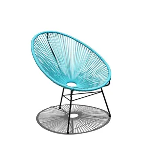 Tất Cả Thời Tiết Wicker Sun Chair Bistro Set Mây Trong Nhà Ngoài Trời Oval Weave Lounge Thép Mây Acapulco Ghế