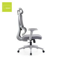 Kursi Kantor Ergonomis Putar Modern Murah Grosir, Kursi Komputer Berbahan Kain, Dapat Disesuaikan, dan Berjaring