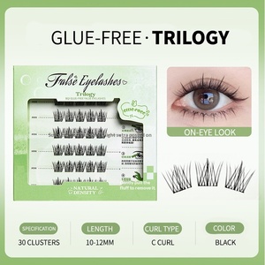 Pestañas Postizas <span class=keywords><strong>Fu</strong></span> Mian de Pelo Sintético Sin Pegamento, Serie Arcoíris, Pestañas de Girasol para Injerto, Estilo Natural Transfronterizo - Product Image 6