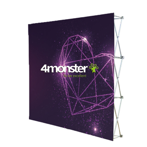 10ft Xách Tay Pop Up Tường Nhôm Có Thể Gập <span class=keywords><strong>L</strong></span>ại Biểu Ngữ Hiển Thị Tổ Chức Sự Kiện Backdrop Đứng - Product Image 4