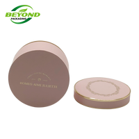 Récipient en papier personnalisé avec logo d'estampage en or emballage cylindrique tube en papier de boîte ronde cosmétique pour bouteille de crème pour le visage