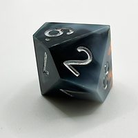 Jeu de dés faits à la main en marbre 7 dnd rpg dés dnd d3 d100 dés pour jeux de table dnd