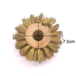 Custom Industrial Brass Polishing Wheel <strong>Brush</strong> with 1.8cm Bristles OEM/ODM Available - Product Image 3