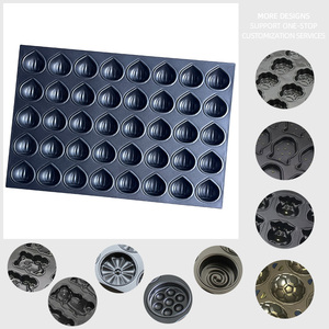 Molde para Pastel y Muffins, 40 Cavidades, Forma de Castaña, Antiadherente, para Hornear en Horno (Negro) - Product Image 6