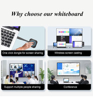 Tableau blanc interactif Elondisplay EL75-IWB 75 pouces LCD 3840x2400 haute résolution, tactile 20 points, design pliable pour usage scolaire