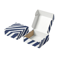 Scatola di Cartone Ondulato Blu per Spedizioni di Gioielli, Personalizzabile con Logo, per Imballaggio Retail