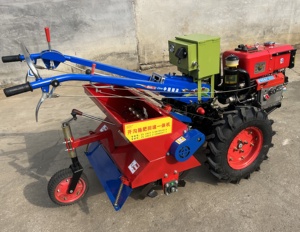 農業機械 パワーミニロータリー耕運機 小型中国製手押し二輪12馬力歩行型トラクター ローターベーター・カルチベーター付き - Product Image 4