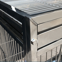 Cage d'élevage compacte pour oiseaux de compagnie, en fil d'acier, facile à nettoyer, avec porte d'élevage, pour exposition, fourniture directe usine, vente au détail