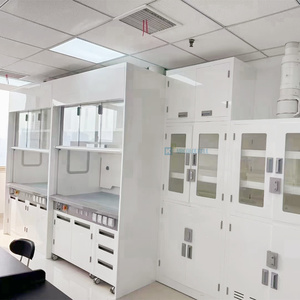 Banco de laboratorio de microbiología científica, muebles de laboratorio químico, mesa de trabajo, Banco de pared lateral de laboratorio con fregadero para escuela y Hospital - Product Image 1