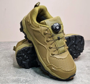 Chaussures tactiques d'entraînement sportives d'été DFE01 pour activités extérieures avec empeigne en maille respirante et système de laçage rapide à verrouillage/déverrouillage - Product Image 5
