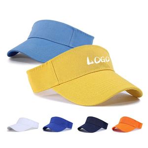 Sombrero de Sol con Logotipo Bordado Personalizado y Sombrero de Sol de Tela para Correr Profesionalmente, el Más Vendido, Sombrero de Sol Personalizado sin Parte Superior - Product Image 1