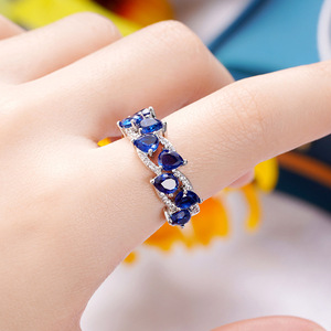 Anello a Goccia Intrecciato a Doppio Strato per Donne, Accessorio da Dito alla Moda per Feste, Regalo - Product Image 6