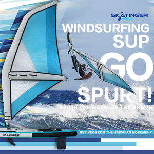 Tabla de Windsurf Inflable de PVC/EVA 2026 Skatinger con Aleta, Bomba y Accesorios para Deportes Acuáticos de Remo y Surf - Product Image 2