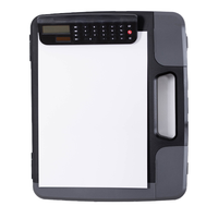 Porte-documents A4 en plastique avec calculatrice pliable par sublimation, ouverture latérale et poignée, pour infirmières et professionnels de la santé