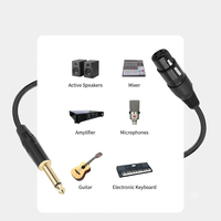 Conector XLR Profesional Macho/Hembra de 1/4 (6.35mm) Mono, Cobre Libre de Oxígeno, Sin Balancear/Con Balance, Doble Blindaje, Chapado en Oro, Alta Resistencia