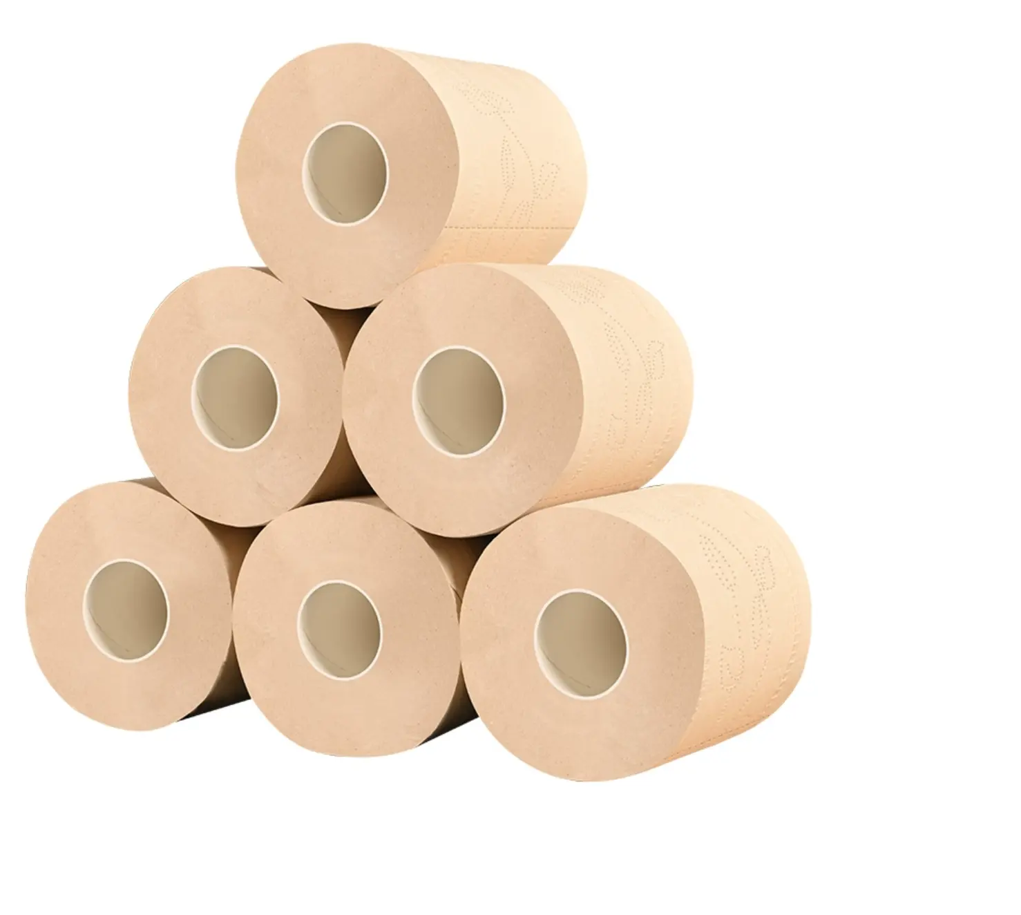 China OEM ODM Virgin Bamboo Pulp Toilet Tissue Soft Eco-friendly Nature Brown Bamboo tissue Paper toilet Tissue