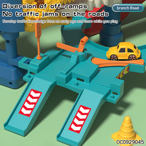Jeu de construction de <span class=keywords><strong>garage</strong></span> de stationnement pour <span class=keywords><strong>voitures</strong></span> sur rail, avec mini <span class=keywords><strong>voitures</strong></span> en alliage, à assembler soi-même, thème Roi des Dinosaures - Product Image 5