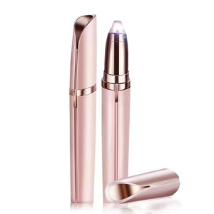 Épilateur facial électrique sans fil à prix d'usine, rechargeable par USB, mini-épilateur pour <span class=keywords><strong>sourcils</strong></span>, pour femme - Product Image 1