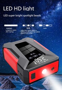 Màn Hình Kỹ Thuật Số Có Thể Sạc Lại Xe Inflator Xe Pin Booster Cáp Pin Nhảy Khởi Động Pin Khẩn Cấp Kit Nhảy Không Khí Khởi Động - Product Image 5