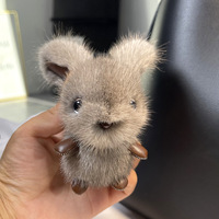 Porte-clés Lapin en Peluche Adorable, Accessoire Doux et Moelleux, Jouet en Peluche Lapin Mignon, Pendentif pour Sac à Main, Sac à Dos, Portefeuille, Bijou