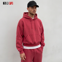 Sweat-shirts à capuche pour hommes, 100% coton, grammage lourd, coupe oversize et carrée, épaules tombantes, unis, extra épais, personnalisables, OEM, vente en gros