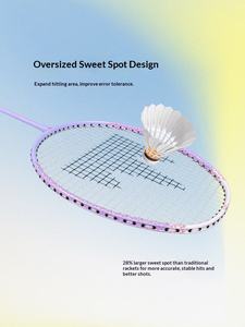 Raqueta de Bádminton Profesional con Marco de Fibra de Carbono <span class=keywords><strong>Tensio</strong></span> para un Control de Tiro Preciso - Product Image 5