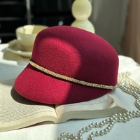 Ecowalson Chapeau derby décoré en cristal pour femme Chapeau en feutre de qualité supérieure pour Derby du Kentucky, événements équestres et formels