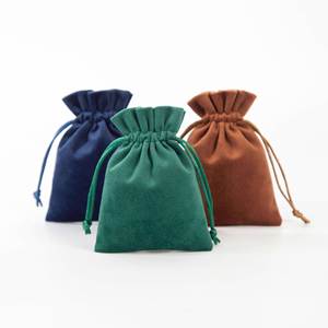 Bolsa de Terciopelo Negra Personalizada con Logotipo 2700356, Bolsa de Regalo Suave con Cordón, Bolsa de Joyería de Terciopelo para Promoción - Product Image 6