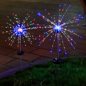 Solar Led <strong>Light</strong> 3D DIY Firework Stake <strong>Light</strong> for Garden <strong>Pathway</strong> Landscape Holiday Party <strong>Christmas</strong> Lawn Security Outdoor Decor - Product Image 4