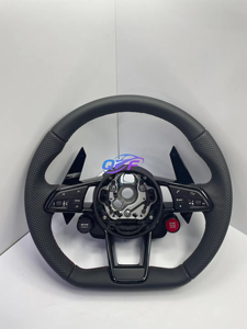 พวงมาลัยคาร์บอนสำหรับรถยนต์ออดี้ B9 <span class=keywords><strong>S</strong></span> RS <span class=keywords><strong>S</strong></span>-<span class=keywords><strong>line</strong></span> A4 A5 S4 S5 <span class=keywords><strong>Q5</strong></span> 8R TT 8S R8 4S A6 C7 C8 Q7 4M A7 4K R8 RS6 RS7 A3 TT - Product Image 5