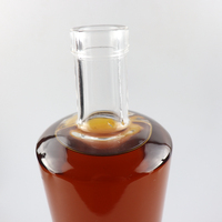 Liqueur boîtes de marque logo imprimé bouteilles d'alcool 750 ml bouteille d'esprit en verre 750 ml