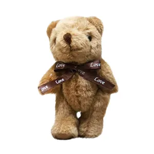 Pabrik Penjualan Laris Buatan Tangan Boneka Mewah Mainan Kecil Sendi Teddy Bear dengan Dasi