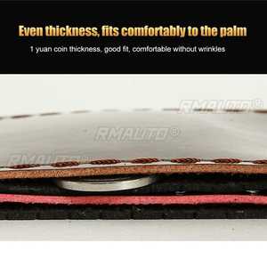 Funda de Volante de Coche con Trenzado y Accesorios de Costura, de Cuero de Microfibra, Diámetro 38cm - Product Image 4