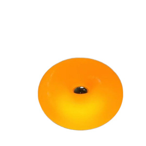 Lampe de table en forme de beignet, orange, à commande tactile, LED, lumière d'ambiance pour chambre à coucher, style Bauhaus, lampe de chevet - Product Image 5