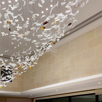 ANNO Lampu Gantung Kaca Mewah untuk Vila Keluarga Modern dan Hotel