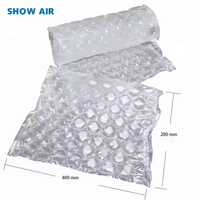 Rouleau de film à bulles d'air industriel PE et HDPE enveloppe de colonne gonflable avec pompe à air pour protecteur de bouteille de vin emballage d'expédition de douane