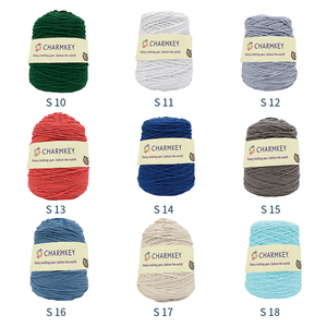 Charmkey – fil <span class=keywords><strong>de</strong></span> pistolet à touffeter Offre Spéciale coton lait, épais, bon marché, vente en gros, 8 plis pour tapis, 100% - Product Image 6