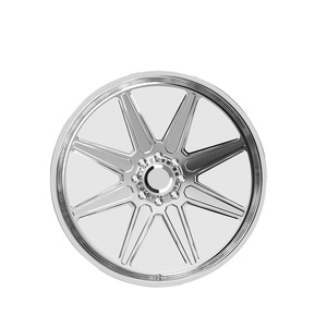 Jantes de camion forgées 24-30 pouces 14J 8x170, finition polie brillante, face concave, personnalisées pour camions et pick-up grand format - Product Image 3