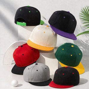 Wholesale Custom Logo 100% Polyester Baseball <b>Caps</b> Promotional Gifts Trendy <b>Flat</b> Brim Plain Snapback <b>Cap</b> For <b>Men</b> & Women - Product Image 3